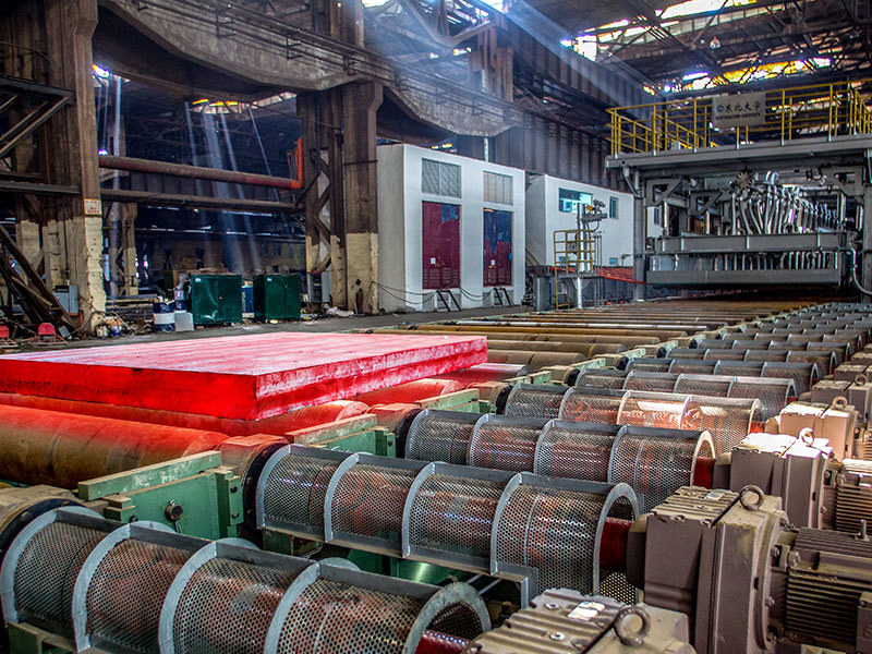 steel billet in process